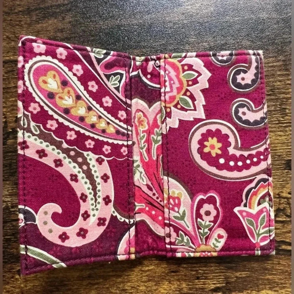 RETIRED: Vera Bradley | Piccadilly Plum business card case. - Picture 6 of 7